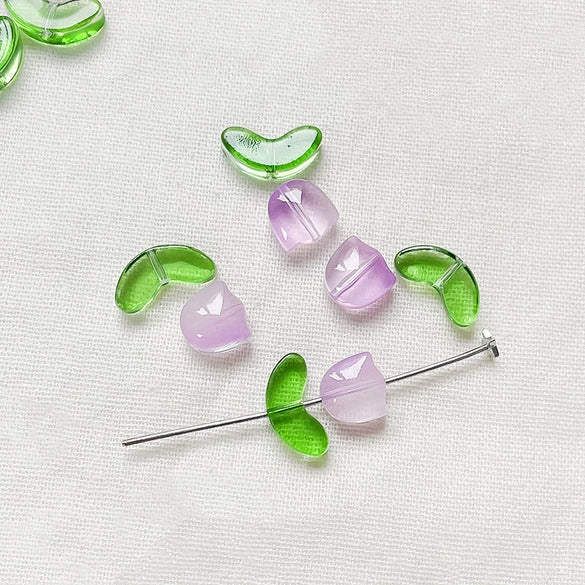 Ins Style Glass Glazed Tulip Beaded Bracelet Necklace Mobile Phone Chain Accessories