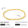 Ins Style Stainless Steel Bracelet With Diamonds And Colorful Zircons 18K Gold Plated
