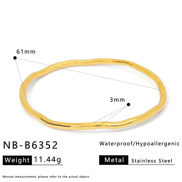 Ins Style Stainless Steel Bracelet With Diamonds And Colorful Zircons 18K Gold Plated
