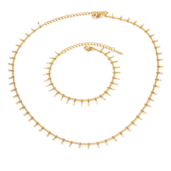 Ins Style Stainless Steel Plating 18k Gold Plated Necklace