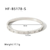 Ins Style Stainless Steel Platinumplated Heartshaped Inlaid Zircon Square Diamond Electroplated Bracelet