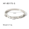 Ins Style Stainless Steel Platinumplated Heartshaped Inlaid Zircon Square Diamond Electroplated Bracelet