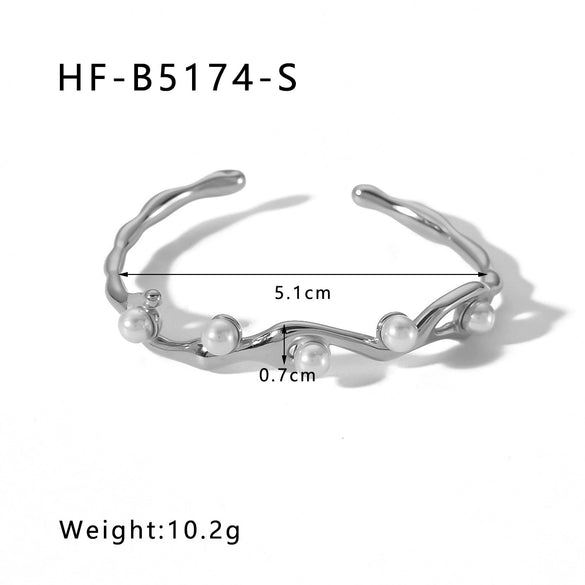 Ins Style Stainless Steel Platinumplated Heartshaped Inlaid Zircon Square Diamond Electroplated Bracelet