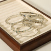 Ins Style Stainless Steel Platinumplated Heartshaped Inlaid Zircon Square Diamond Electroplated Bracelet