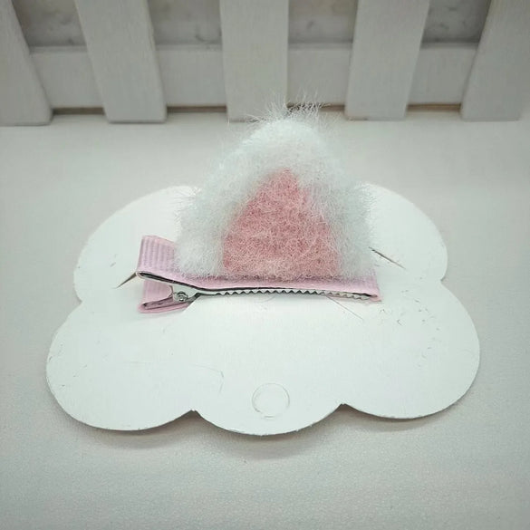 Internet Celebrity Cat Ears Hairpin Super Cute Sweet Cute Kid Furry Bangs Clip Princess Class Children Small Gift