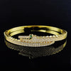 Irregular Adjustable Bracelet Copper Geometric Electroplating Design