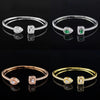 Irregular Adjustable Bracelet Copper Geometric Electroplating Design