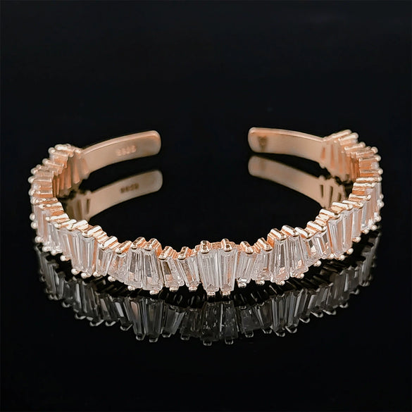 Irregular Adjustable Bracelet Copper Geometric Electroplating Design