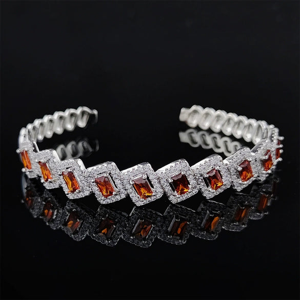 Irregular Adjustable Bracelet Copper Geometric Electroplating Design
