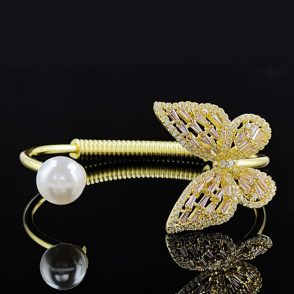 Irregular Adjustable Bracelet Copper Geometric Electroplating Design