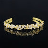 Irregular Adjustable Bracelet Copper Geometric Electroplating Design