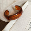 Irregular Geometric Round Opening Handmade Acrylic Bracelet Simple All Match High End Fashion