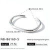 Irregular Geometric Stainless Steel Bracelet With 18K Vacuum Plated Finish Simple Elegant Non Fading Fashion Jewelry For Women