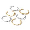 Irregular Geometric Stainless Steel Bracelet With 18K Vacuum Plated Finish Simple Elegant Non Fading Fashion Jewelry For Women