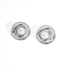 Irregular Goose Egg Pearl Stainless Steel Jewelry Set With Pvd Furnace Vacuum Real Gold Plating For Women