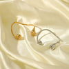 Irregular Water Drop Titanium Steel And Stainless Steel Bracelet With Vacuum Real Gold Pvd Electroplating