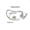 Irregular Water Drop Titanium Steel And Stainless Steel Bracelet With Vacuum Real Gold Pvd Electroplating