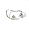 Irregular Water Drop Titanium Steel And Stainless Steel Bracelet With Vacuum Real Gold Pvd Electroplating