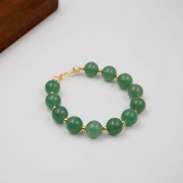Jade Copper Gold Plated Classical Classic Style Beaded Geometric Bracelets Necklace