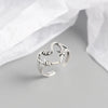 Japanese And Korean Version Of 925 Sterling Silver Ins Wind Handmade Love Heart-Shaped Ring Design Sense Net Red Ring