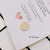 Jewelry Accessories Alloy Copper Electroplating Single Hanging Disc Pendant For Hair And Earrings