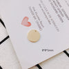 Jewelry Accessories Alloy Copper Electroplating Single Hanging Disc Pendant For Hair And Earrings