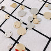 Jewelry Accessories Alloy Copper Electroplating Single Hanging Disc Pendant For Hair And Earrings