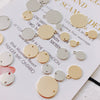 Jewelry Accessories Alloy Copper Electroplating Single Hanging Disc Pendant For Hair And Earrings