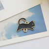 Jewelry Accessories Alloy Electroplated Double Hanging Cat Fish Bones Pendant Earrings