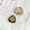 Jewelry Accessories Alloy Inlaid Gold Foil Love Round Water Drop Geometric Earring Necklace Pendant Bodhi Line Electroplated