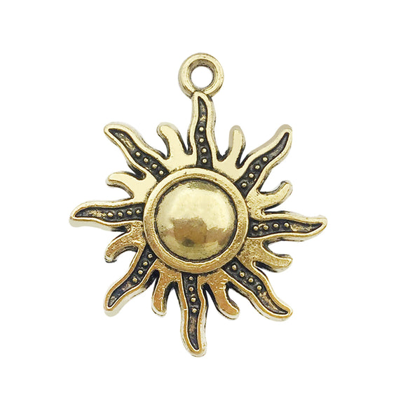 Jewelry Accessories Alloy Mixed Sun Moon Star Natural Style Electroplating Diy Bracelet Necklace Earrings Pendant