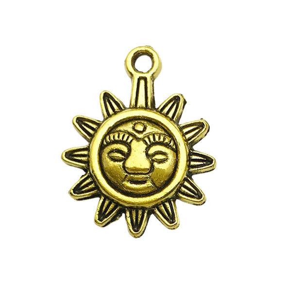 Jewelry Accessories Alloy Mixed Sun Moon Star Natural Style Electroplating Diy Bracelet Necklace Earrings Pendant
