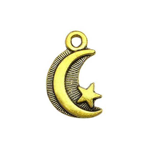 Jewelry Accessories Alloy Mixed Sun Moon Star Natural Style Electroplating Diy Bracelet Necklace Earrings Pendant