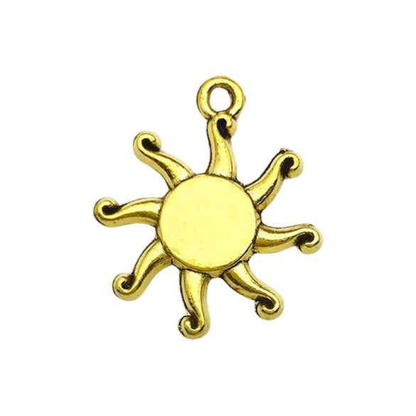 Jewelry Accessories Alloy Mixed Sun Moon Star Natural Style Electroplating Diy Bracelet Necklace Earrings Pendant