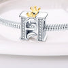 Jewelry Accessories Bracelet Copper Plated 925 Silver Original Design Dripping Oil Letter Pendant Beads