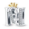 Jewelry Accessories Bracelet Copper Plated 925 Silver Original Design Dripping Oil Letter Pendant Beads