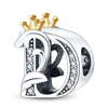Jewelry Accessories Bracelet Copper Plated 925 Silver Original Design Dripping Oil Letter Pendant Beads