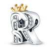 Jewelry Accessories Bracelet Copper Plated 925 Silver Original Design Dripping Oil Letter Pendant Beads