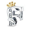Jewelry Accessories Bracelet Copper Plated 925 Silver Original Design Dripping Oil Letter Pendant Beads