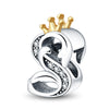 Jewelry Accessories Bracelet Copper Plated 925 Silver Original Design Dripping Oil Letter Pendant Beads
