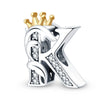 Jewelry Accessories Bracelet Copper Plated 925 Silver Original Design Dripping Oil Letter Pendant Beads