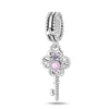 Jewelry Accessories Bracelet Copper Silver Plated Romantic Classical Butterfly Cross Key Charm Beads Dripping Oil Design
