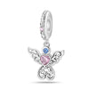 Jewelry Accessories Bracelet Copper Silver Plated Romantic Classical Butterfly Cross Key Charm Beads Dripping Oil Design