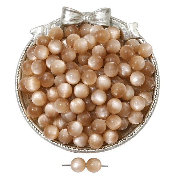 Jewelry Accessories Bracelet Diy Handmade Beaded Material With Plastic And Resin Round Bead Imitation Cat Eye