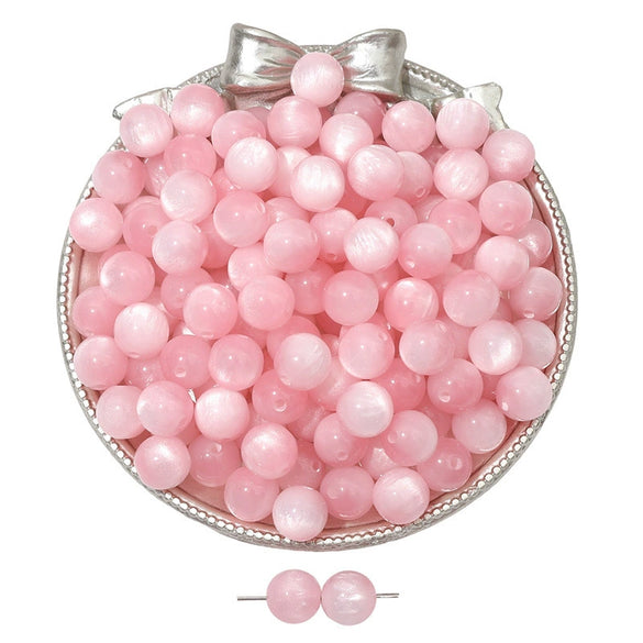 Jewelry Accessories Bracelet Diy Handmade Beaded Material With Plastic And Resin Round Bead Imitation Cat Eye