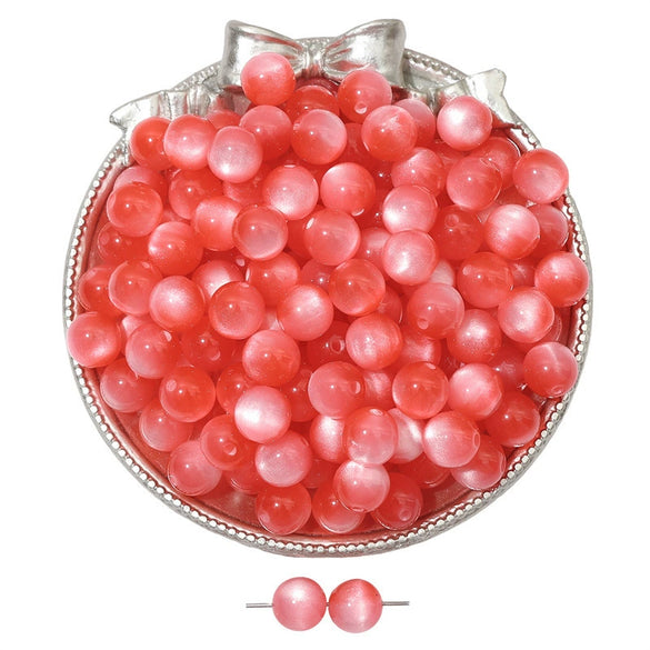 Jewelry Accessories Bracelet Diy Handmade Beaded Material With Plastic And Resin Round Bead Imitation Cat Eye