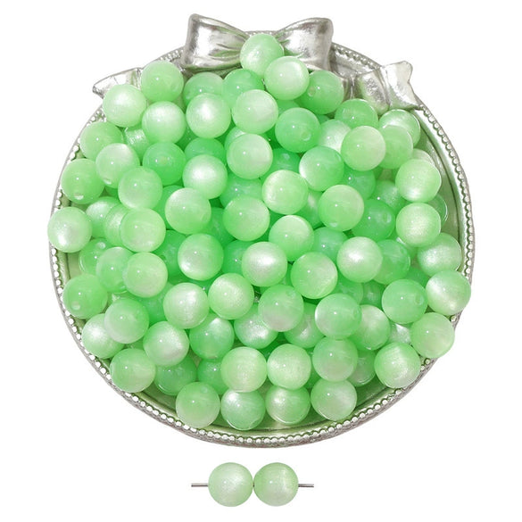 Jewelry Accessories Bracelet Diy Handmade Beaded Material With Plastic And Resin Round Bead Imitation Cat Eye