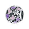 Jewelry Accessories Bracelet Metal Beaded With Love Painting Oil Exquisite Rose Totem Pattern Electroplating