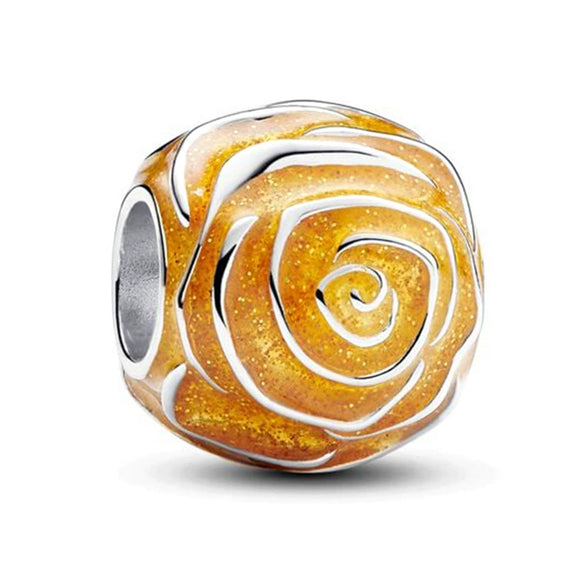 Jewelry Accessories Bracelet Metal Beaded With Love Painting Oil Exquisite Rose Totem Pattern Electroplating