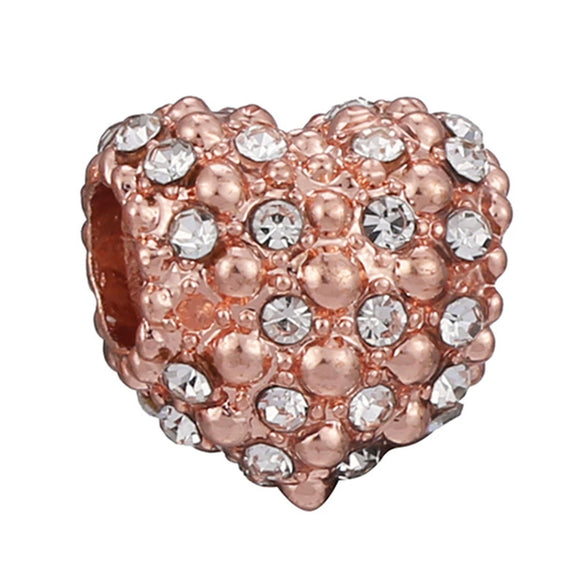 Jewelry Accessories Bracelet Metal Beaded With Love Painting Oil Exquisite Rose Totem Pattern Electroplating